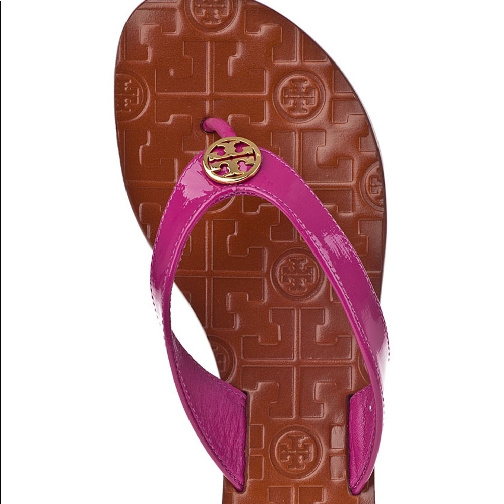 Tory Burch Thora Sandal Patent Leather Pink